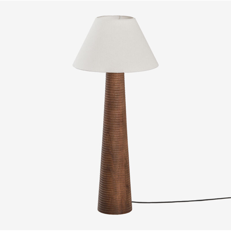 Lampe sur pied en bois de manguier Malva SKLUM ↑70 cm