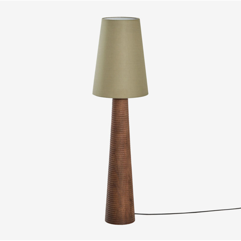 Lampe sur pied en bois de manguier Malva SKLUM ↑70 cm