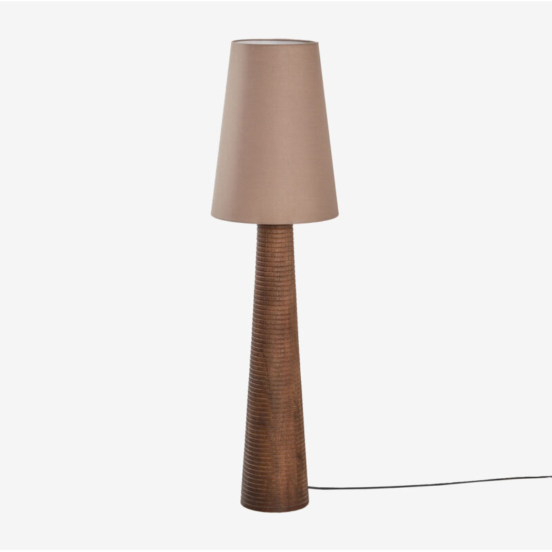 Lampe sur pied en bois de manguier Malva SKLUM ↑70 cm