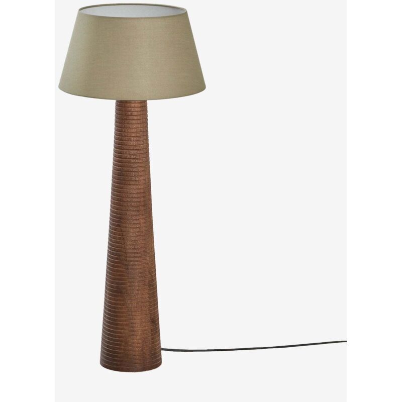 Lampe sur pied en bois de manguier Malva SKLUM ↑70 cm