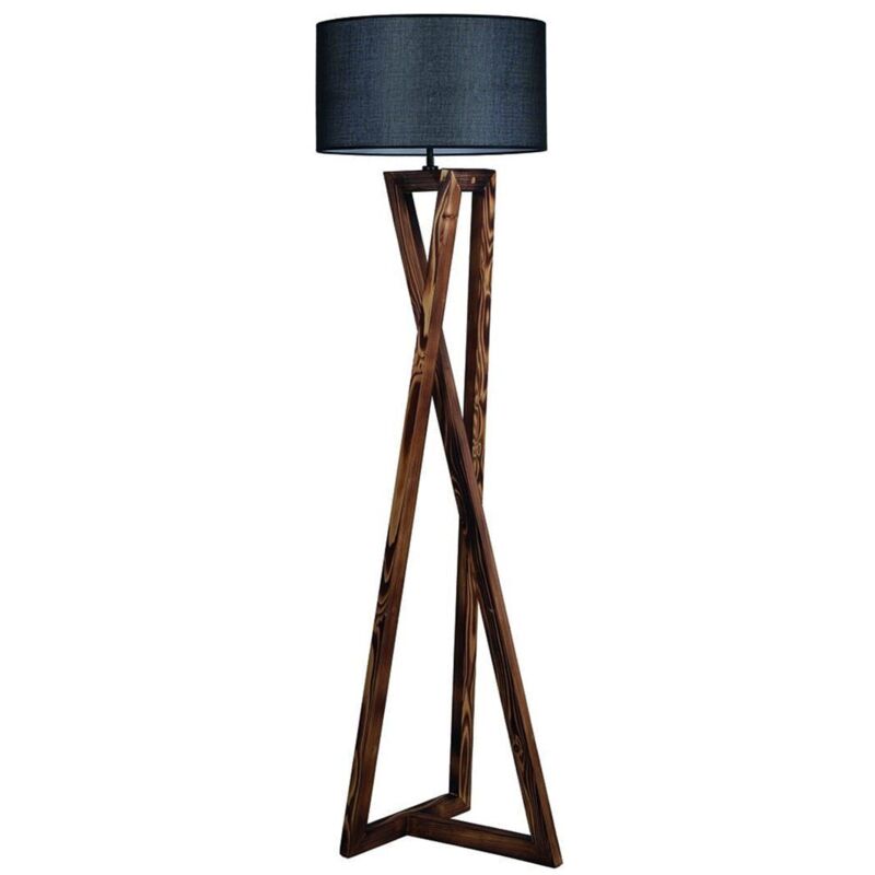 Lampadaire en bois modèle 4 gris anthracite Lampadaire en bois modèle 4 gris anthracite
