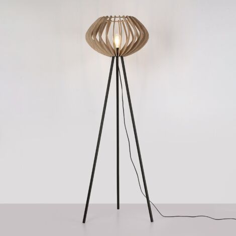 Lampadaire en bois "PANDA" - E27