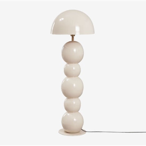 Lampadaire en fer Boulia SKLUM Tapioca Beige ↑115 cm