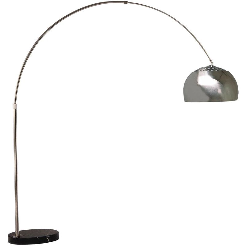 Lúzete - LAMPADAIRE EN MARBRE CHROMÉ MILSA - Chrome