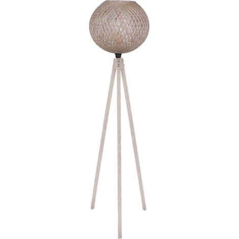 Lampadaire en MDF et jute Carmen
