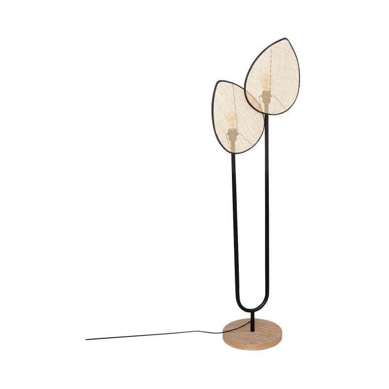 Lampadaire en Métal 'Olme' 143cm Beige