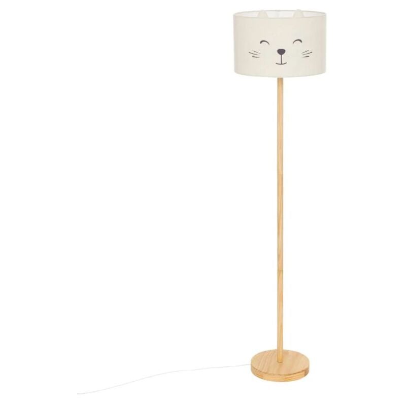 Lampadaire Enfant Chat Félix 152cm Blanc