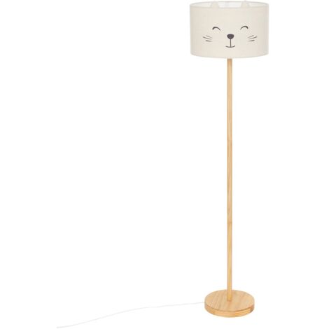 Lampadaire enfant chat Felix H152cm blanc - Atmosphera créateur d'intérieur