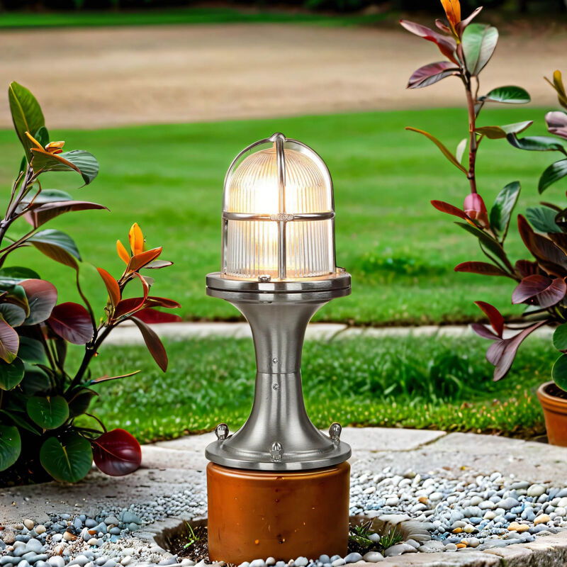 Lampadaire extérieur 25 cm E27 IP54 Maison Cour Laiton Maritim Lampe de socle Lampadaire extérieur 25 cm E27 IP54 Maison Cour Laiton Maritim Lampe de socle