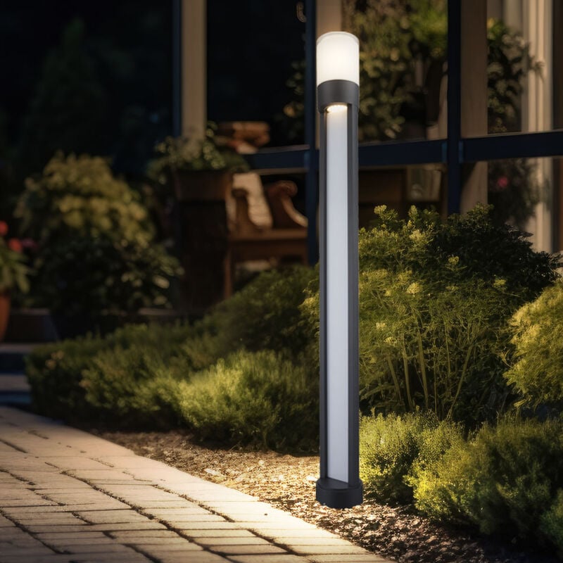 Lampadaire extérieur à led en aluminium moulé sous pression allées de jardin allée cour lampe sur pied avant éclairage de jardin