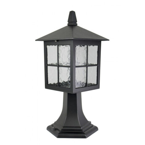 Lampadaire extérieur classique 45 cm E27 noir IP43