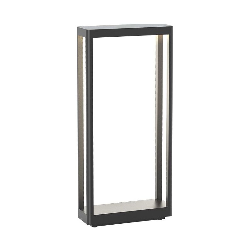 Lampadaire Extérieur led 8W IP65 Graphite Zambelis Blanc chaud - 3000K