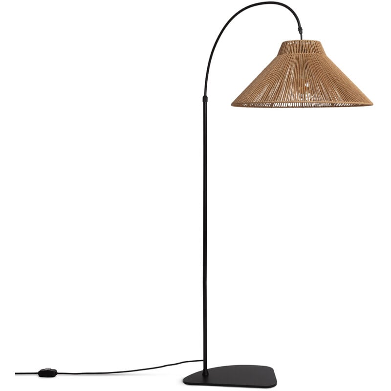 Lampadaire Extérieur Métal et Corde Montreal Naturel