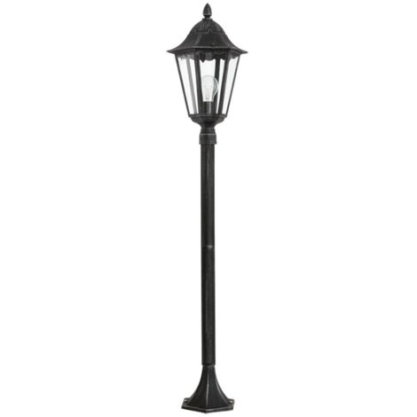 Lampadaire Exterieur Navedo 120 cm - Noir|Argent|Transparent