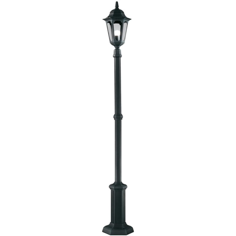 Parish - Lampadaire extérieur 1 lumière noir IP44, E27 - Elstead