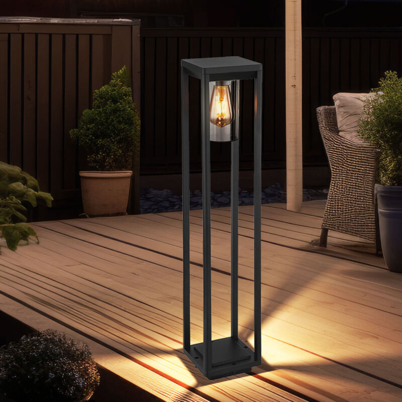 Lampadaire extérieur sur pied allée de jardin éclairage terrasses lampe spot ALU noir mat