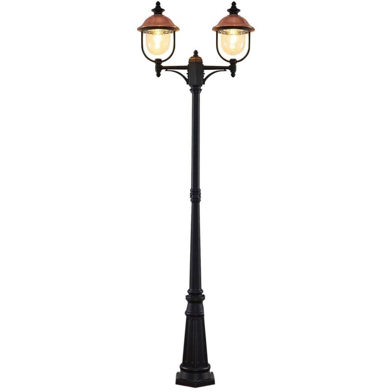 Lampadaire extérieur à intensité variable 'Clint' en aluminium