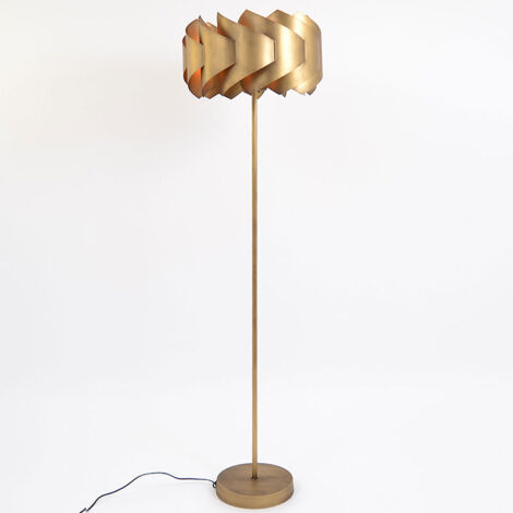 Lampadaire Falcon métal doré 43x43x154cm