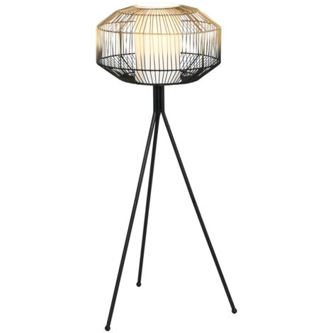 Lampadaire Fer Coton 39X39X103 Noir