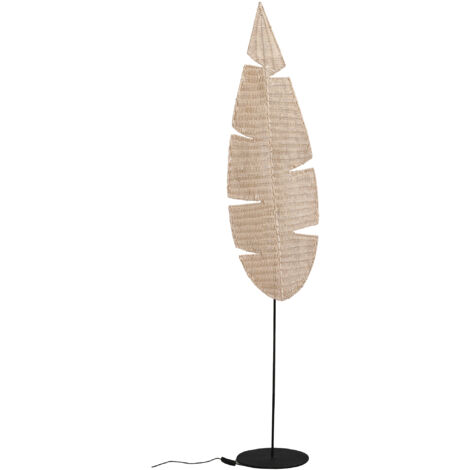 Lampadaire Feuille De Rotin En Métal Sop