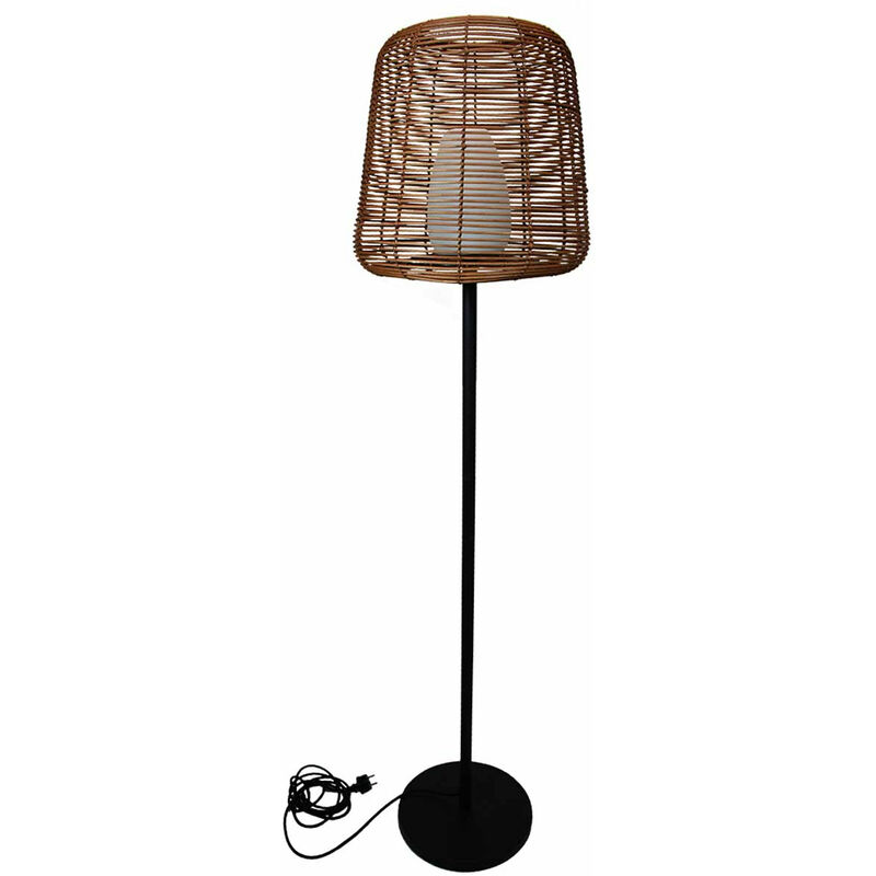 Lampadaire ext filaire tall boheme Bois Poly rotin H150CM