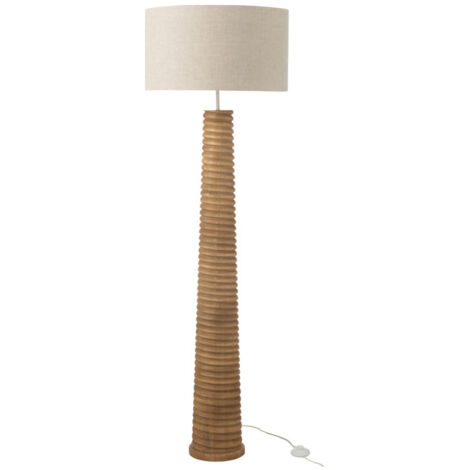 Lampadaire Filetage en Bois "Ailanthus" 160cm Naturel
