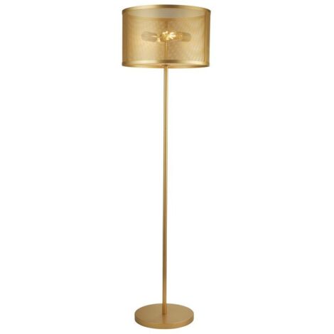 Lampadaire Fishnet 2x60W E27 Or Mat