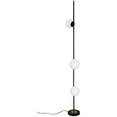 Lampadaire Globe - Lampe de Salon - Elsie Noir