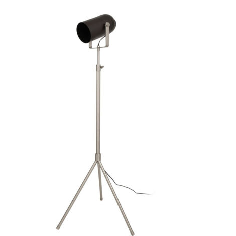 Lampadaire Industriel "Celeste" 163cm Noir & Argent