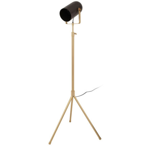 Lampadaire Industriel "Celeste" 163cm Noir & Or