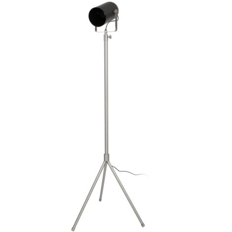 Lampadaire Industriel "Celeste" 189cm Noir & Argent