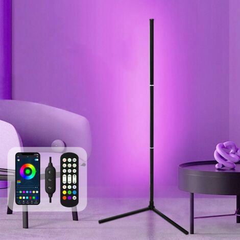Lampadaire intelligent LED RGB 155 cm, intensité variable via USB, mode personnalisable