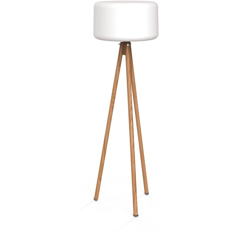 Chloe. Lampadaire modulaire sans fil pour l'intérieur et l'extérieur. Chargement solaire et par batterie. Lumière led rvb. Fabriqué en Espagne