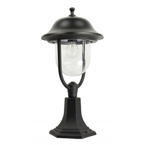Lampadaire jardin rétro 55cm E27 noir IP43 SU-MA