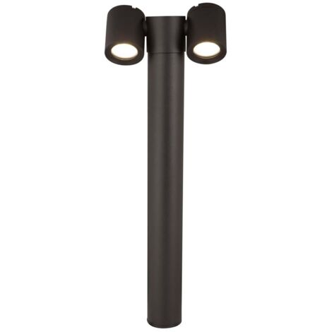 Lampadaire lampadaire extérieur zone d'entrée IP54 noir GU10 hauteur 55cm