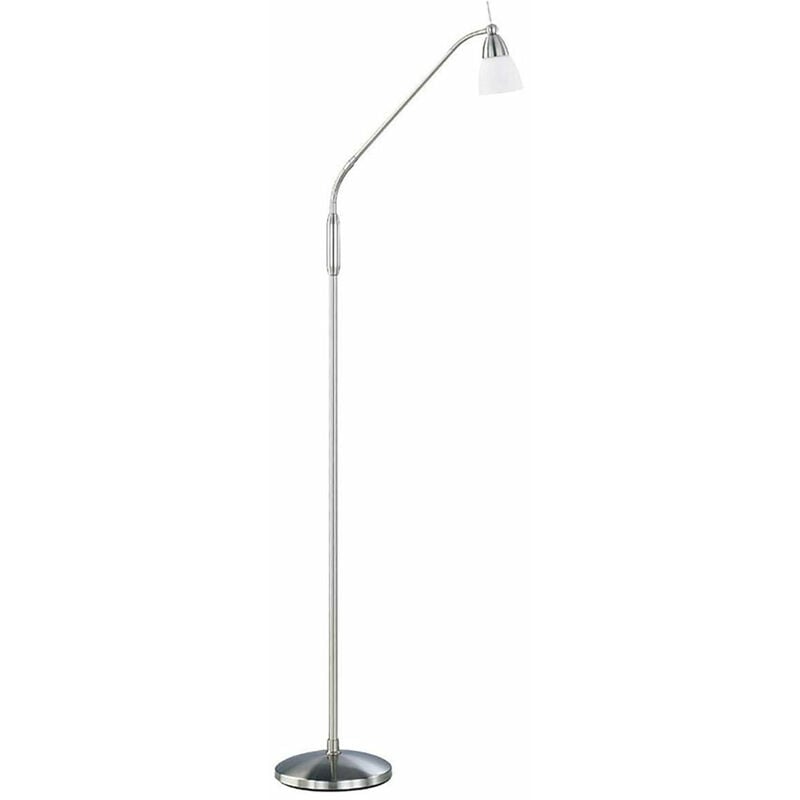 Etc-shop - Lampadaire lampadaire lampadaire lampe de salon lampe de salle à manger lampe de chambre, acier argent, verre, variateur tactile, G9, l 74