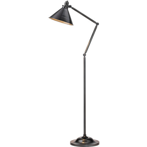 Lampadaire lampadaire salon lampe acier bronze H 167,3 cm 1 lumière
