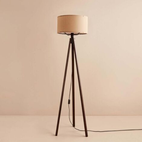 Lampadaire, lampe sur pied, éclairage de salon Lamp Mink Brun