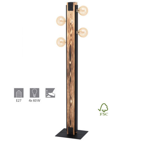 Lampadaire Layham - Noir