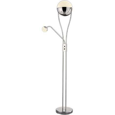 Lampadaire led 18w chrome avec liseuse flexible 3000k 2000lm - trio - chris 3337582 3337582 3337582 3337582 3337582 3337582 3337582 3337582 3337582