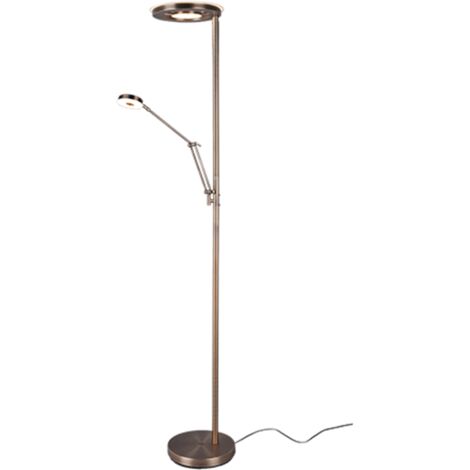 Lampadaire led 32w 3700lm laiton fume - trio - barrie 46411855 46411855 46411855 46411855 46411855 46411855