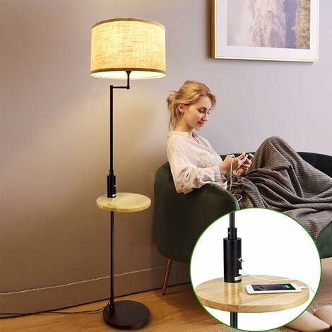 Lampe LED Spica table à carte avec prise USB