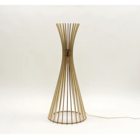 Lampadaire Led bois Tipi - Atelier Loupiote