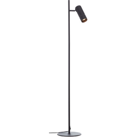 Lampadaire LED Brilliant Marty, 130 cm, GU10, 350 lm, 3000 K, aluminium, noir sable