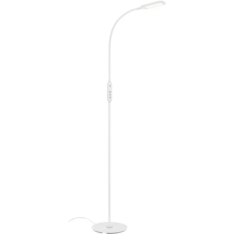Lampadaire led Briloner leuchten office remote, 8 w, 700 lm, IP20, blanc, métal-plastique, intensité lumineuse variable, avec télécommande, cct, ø 24