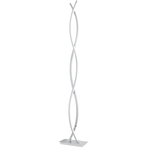 Lampadaire LED déco Lasana H143 cm - Chrome - Argent