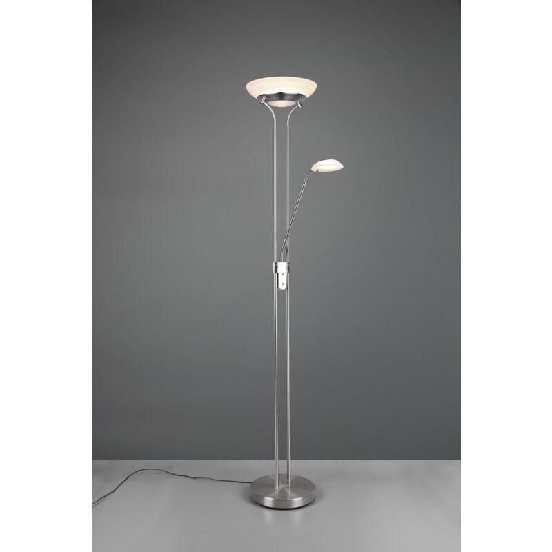 Iperbriko - Lampadaire Led Dimmer avec Liseuse Orson Nickel Trio Lighting Spot
