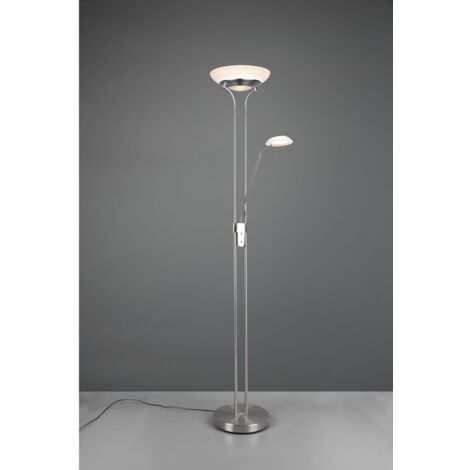 Lampadaire Led Dimmer avec Liseuse Orson Nickel Trio Lighting Spot