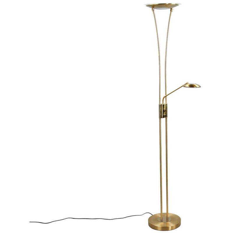 Led Lampadaire à intensité variable 'Eda' en métal pour salon & salle à manger