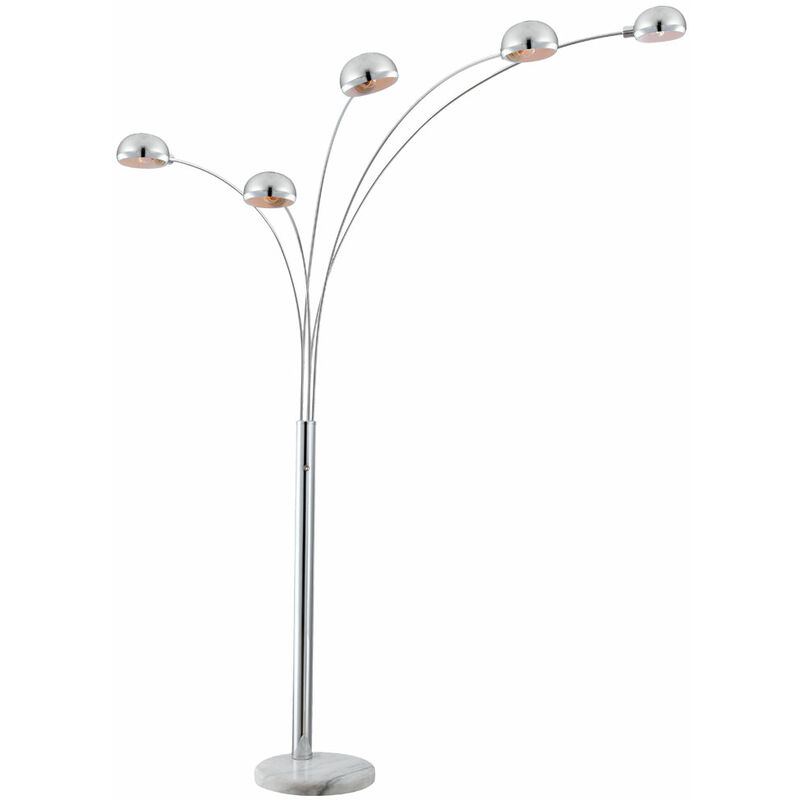 Lampadaire design LED 15 watts lampe chrome lobby éclairage interrupteur à pied en marbre